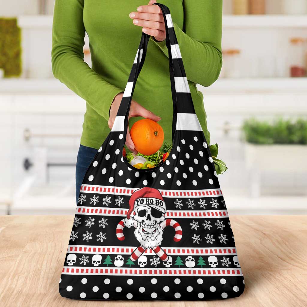 Skull Creepmas Christmas Yall Christmas Grocery Bag Xmas Holiday Patterns - Wonder Print Shop