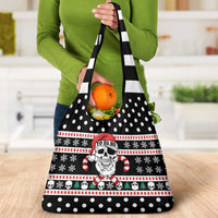 Skull Creepmas Christmas Yall Christmas Grocery Bag Xmas Holiday Patterns - Wonder Print Shop