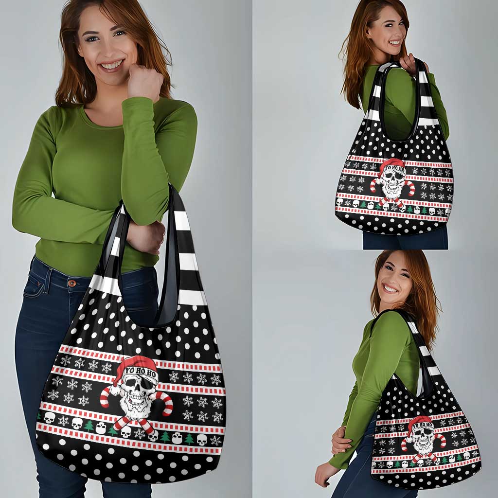 Skull Creepmas Christmas Yall Christmas Grocery Bag Xmas Holiday Patterns - Wonder Print Shop