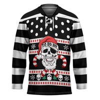 Skull Creepmas Christmas Yall Christmas Hockey Jersey Xmas Holiday Patterns - Wonder Print Shop