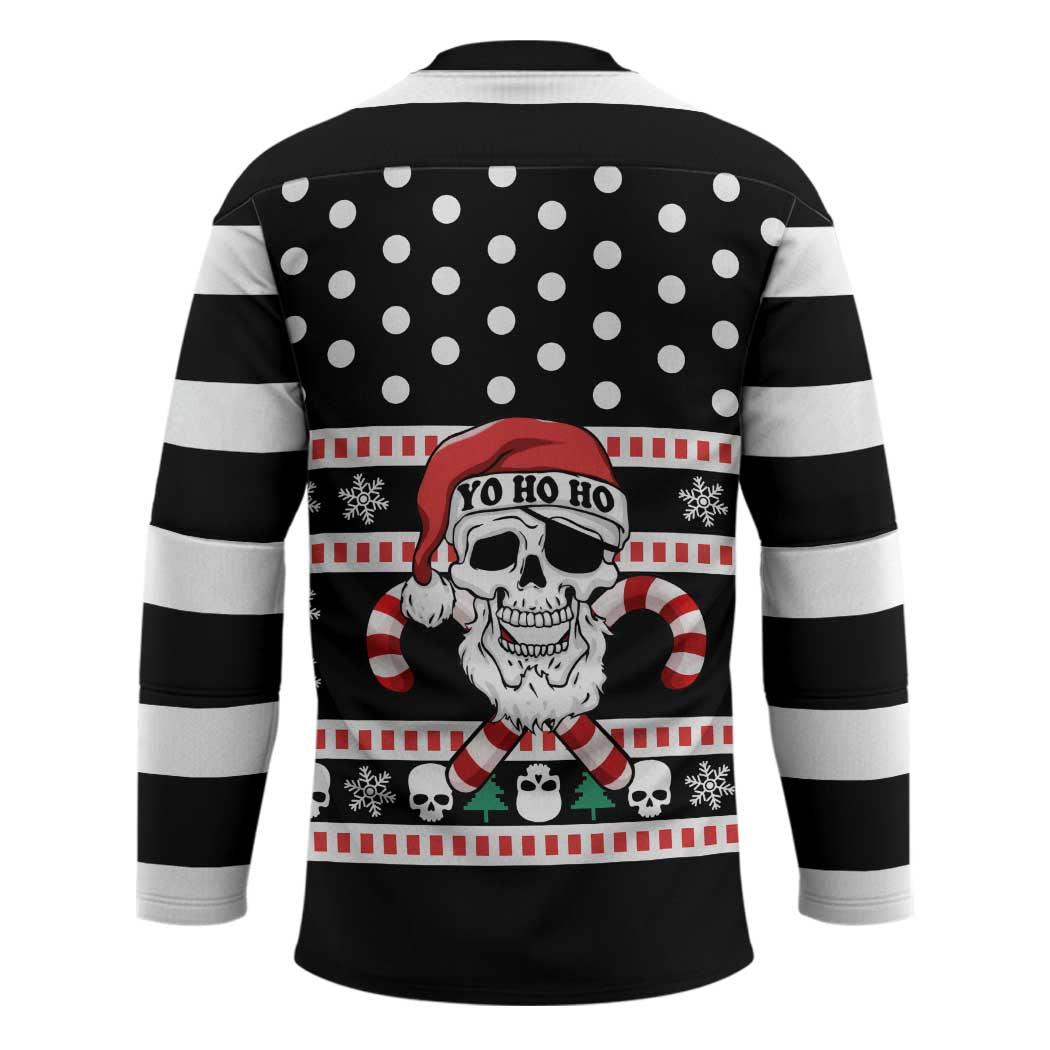 Skull Creepmas Christmas Yall Christmas Hockey Jersey Xmas Holiday Patterns - Wonder Print Shop