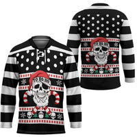 Skull Creepmas Christmas Yall Christmas Hockey Jersey Xmas Holiday Patterns - Wonder Print Shop