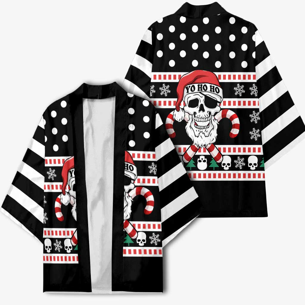 Skull Creepmas Christmas Yall Christmas Kimono Xmas Holiday Patterns - Wonder Print Shop