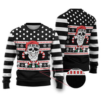 Skull Creepmas Christmas Yall Christmas Ugly Christmas Sweater Xmas Holiday Patterns - Wonder Print Shop