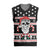 Skull Creepmas Christmas Yall Christmas Knitted V-Neck Vest Xmas Holiday Patterns - Wonder Print Shop