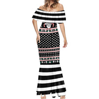 Skull Creepmas Christmas Yall Christmas Mermaid Dress Xmas Holiday Patterns - Wonder Print Shop