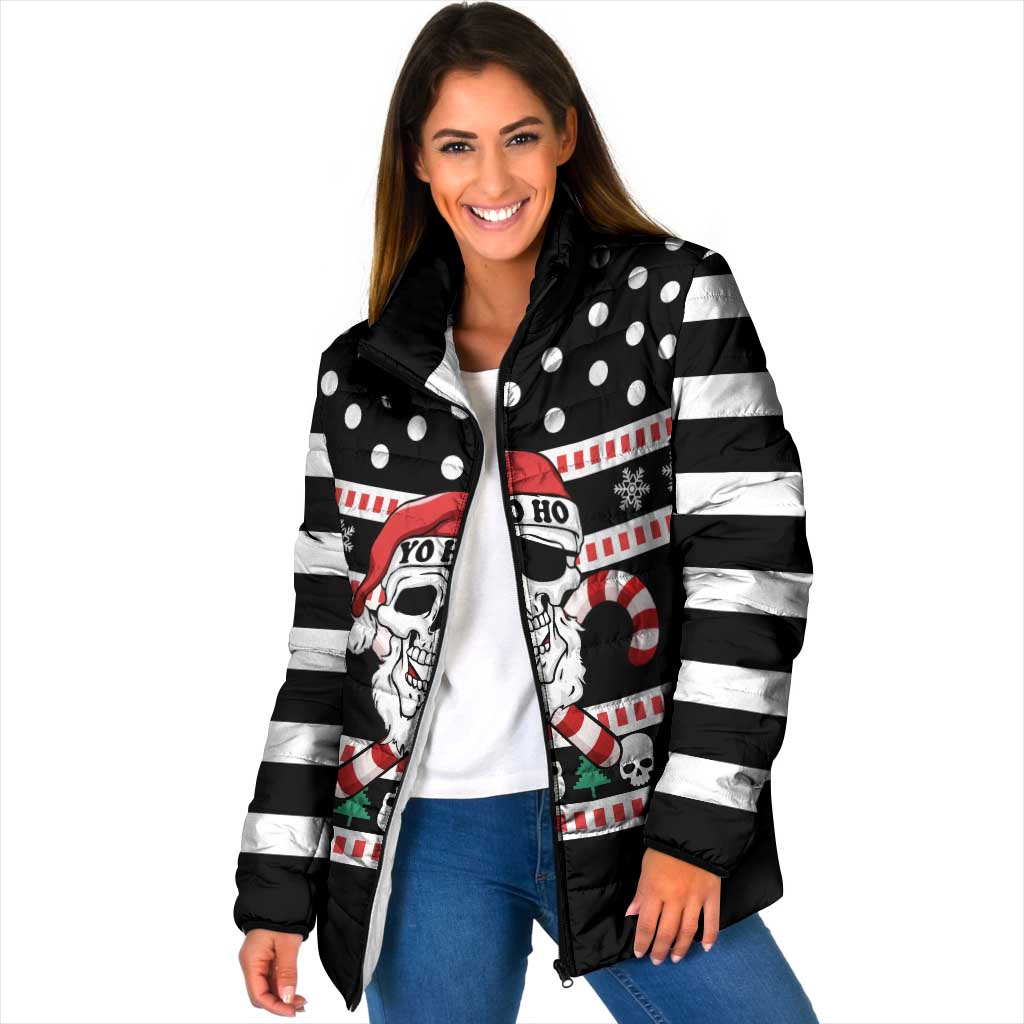 Skull Creepmas Christmas Yall Christmas Padded Jacket Xmas Holiday Patterns - Wonder Print Shop