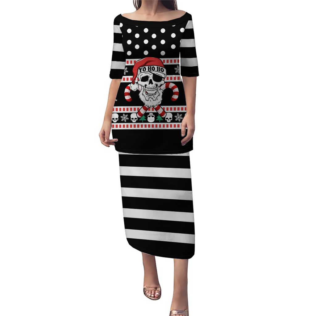 Skull Creepmas Christmas Yall Christmas Puletasi Xmas Holiday Patterns - Wonder Print Shop