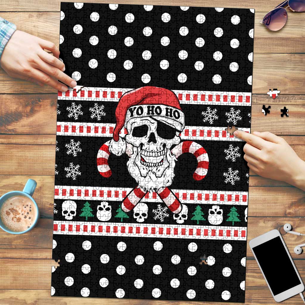 Skull Creepmas Christmas Yall Christmas Puzzle Xmas Holiday Patterns - Wonder Print Shop