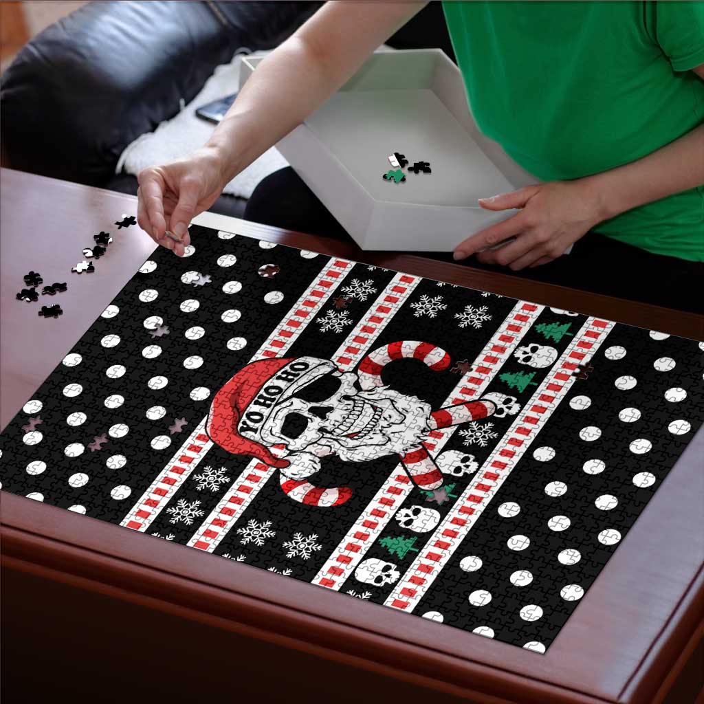 Skull Creepmas Christmas Yall Christmas Puzzle Xmas Holiday Patterns - Wonder Print Shop