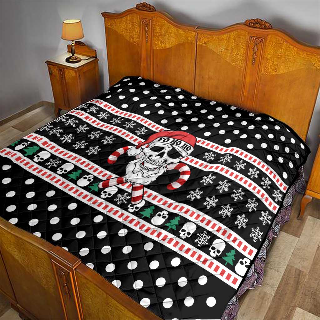Skull Creepmas Christmas Yall Christmas Quilt Xmas Holiday Patterns - Wonder Print Shop