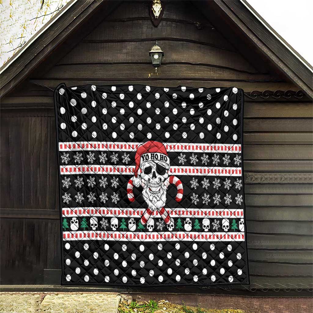 Skull Creepmas Christmas Yall Christmas Quilt Xmas Holiday Patterns - Wonder Print Shop