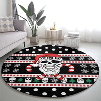 Skull Creepmas Christmas Yall Christmas Round Carpet Xmas Holiday Patterns - Wonder Print Shop
