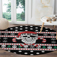 Skull Creepmas Christmas Yall Christmas Round Carpet Xmas Holiday Patterns - Wonder Print Shop