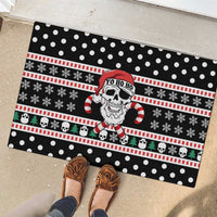 Skull Creepmas Christmas Yall Christmas Rubber Doormat Xmas Holiday Patterns - Wonder Print Shop
