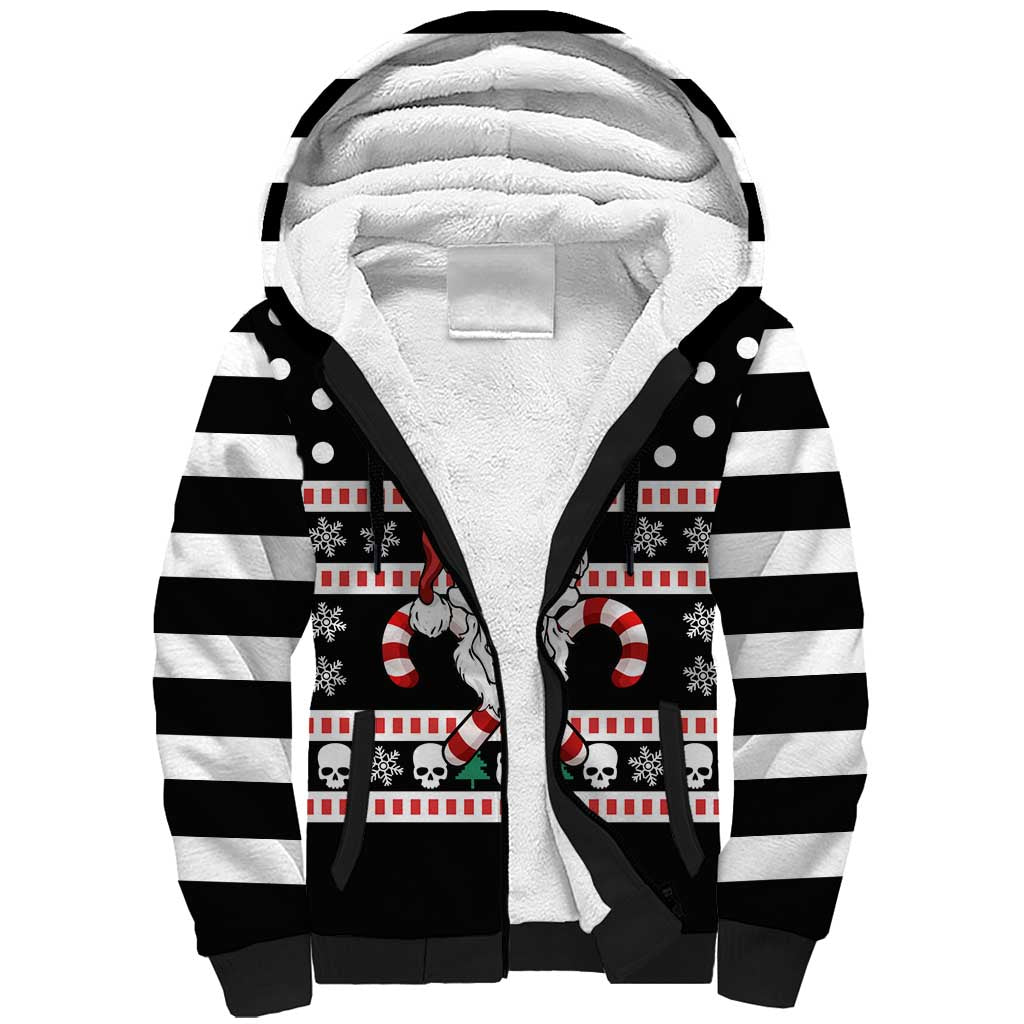 Skull Creepmas Christmas Yall Christmas Sherpa Hoodie Xmas Holiday Patterns - Wonder Print Shop