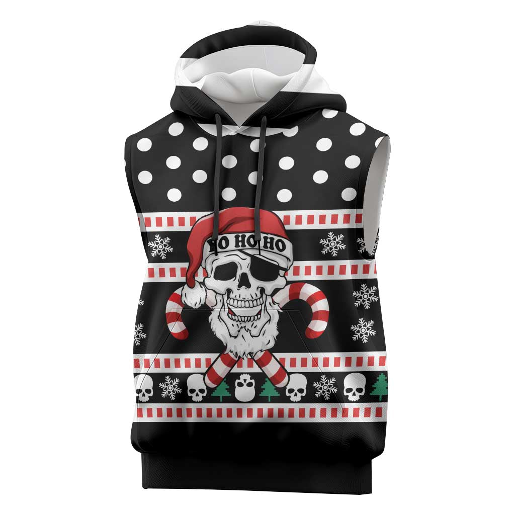 Skull Creepmas Christmas Yall Christmas Sleeveless Hoodie Xmas Holiday Patterns - Wonder Print Shop
