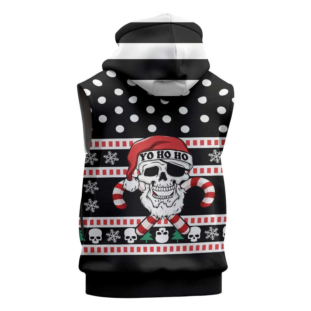 Skull Creepmas Christmas Yall Christmas Sleeveless Hoodie Xmas Holiday Patterns - Wonder Print Shop