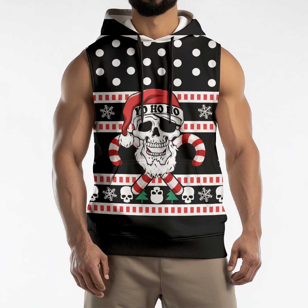 Skull Creepmas Christmas Yall Christmas Sleeveless Hoodie Xmas Holiday Patterns - Wonder Print Shop