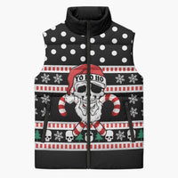 Skull Creepmas Christmas Yall Christmas Sleeveless Puffer Jacket Xmas Holiday Patterns - Wonder Print Shop