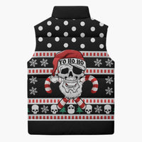 Skull Creepmas Christmas Yall Christmas Sleeveless Puffer Jacket Xmas Holiday Patterns - Wonder Print Shop