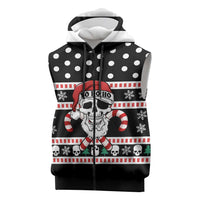 Skull Creepmas Christmas Yall Christmas Sleeveless Zip Hoodie Xmas Holiday Patterns - Wonder Print Shop