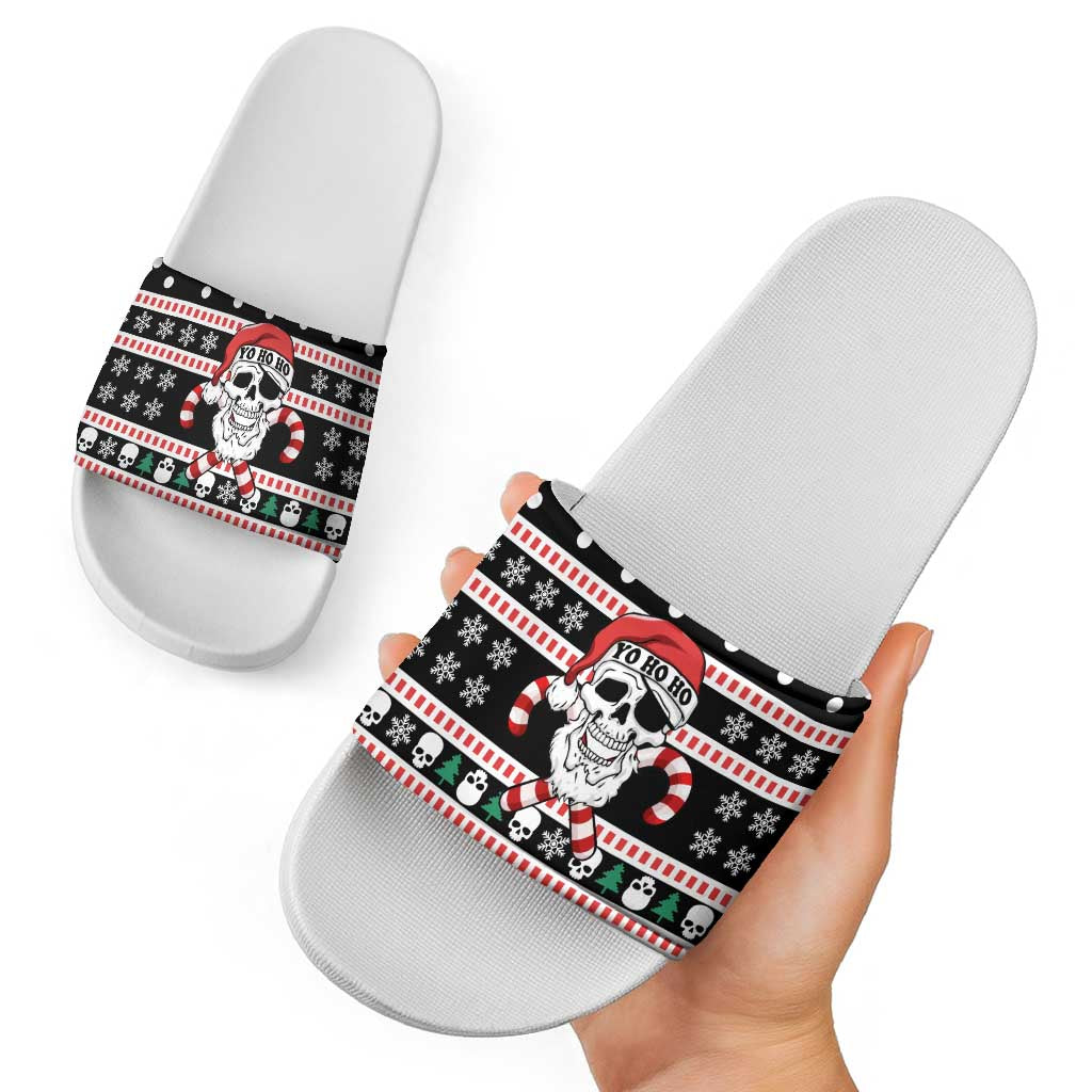 Skull Creepmas Christmas Yall Christmas Slide Sandals Xmas Holiday Patterns - Wonder Print Shop