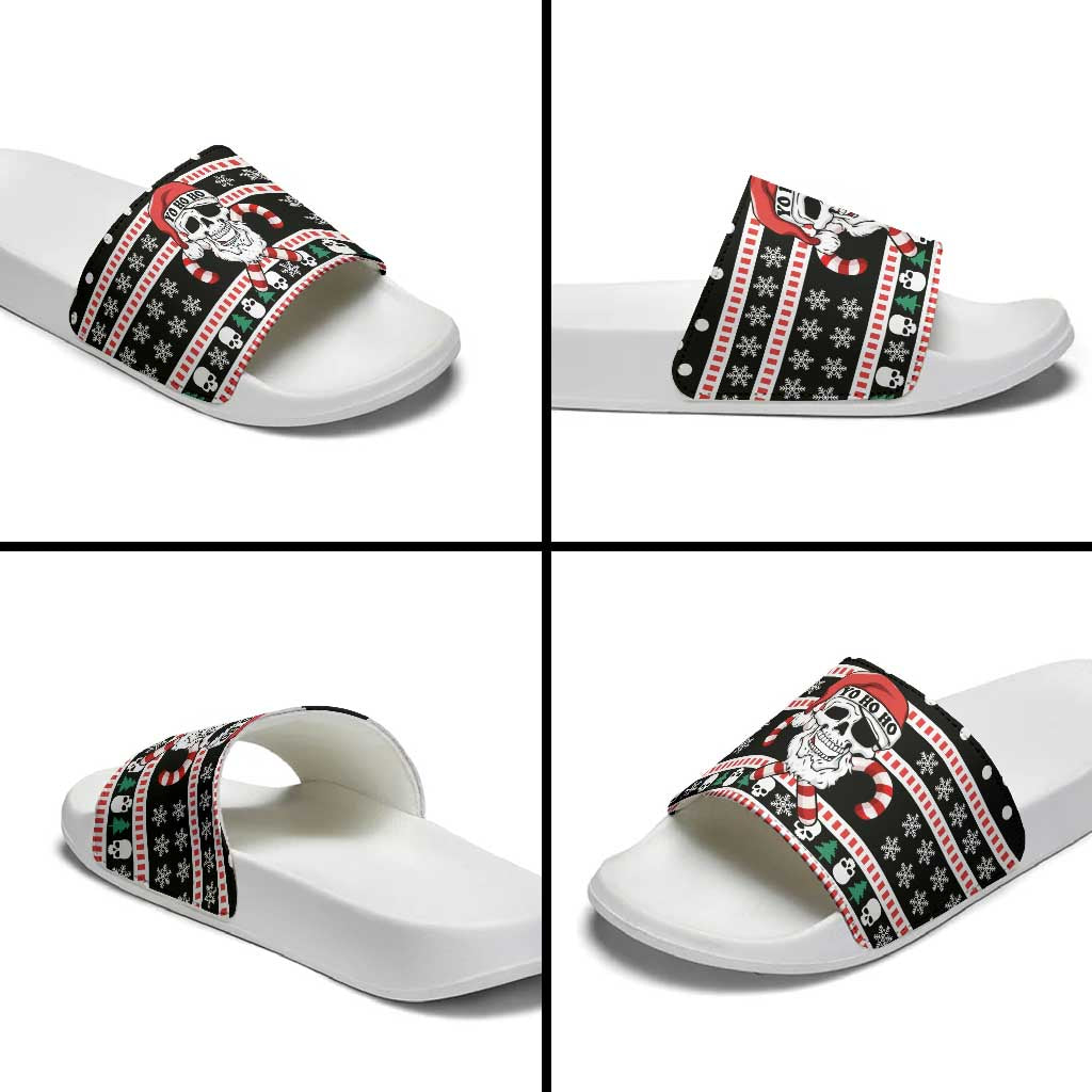 Skull Creepmas Christmas Yall Christmas Slide Sandals Xmas Holiday Patterns - Wonder Print Shop