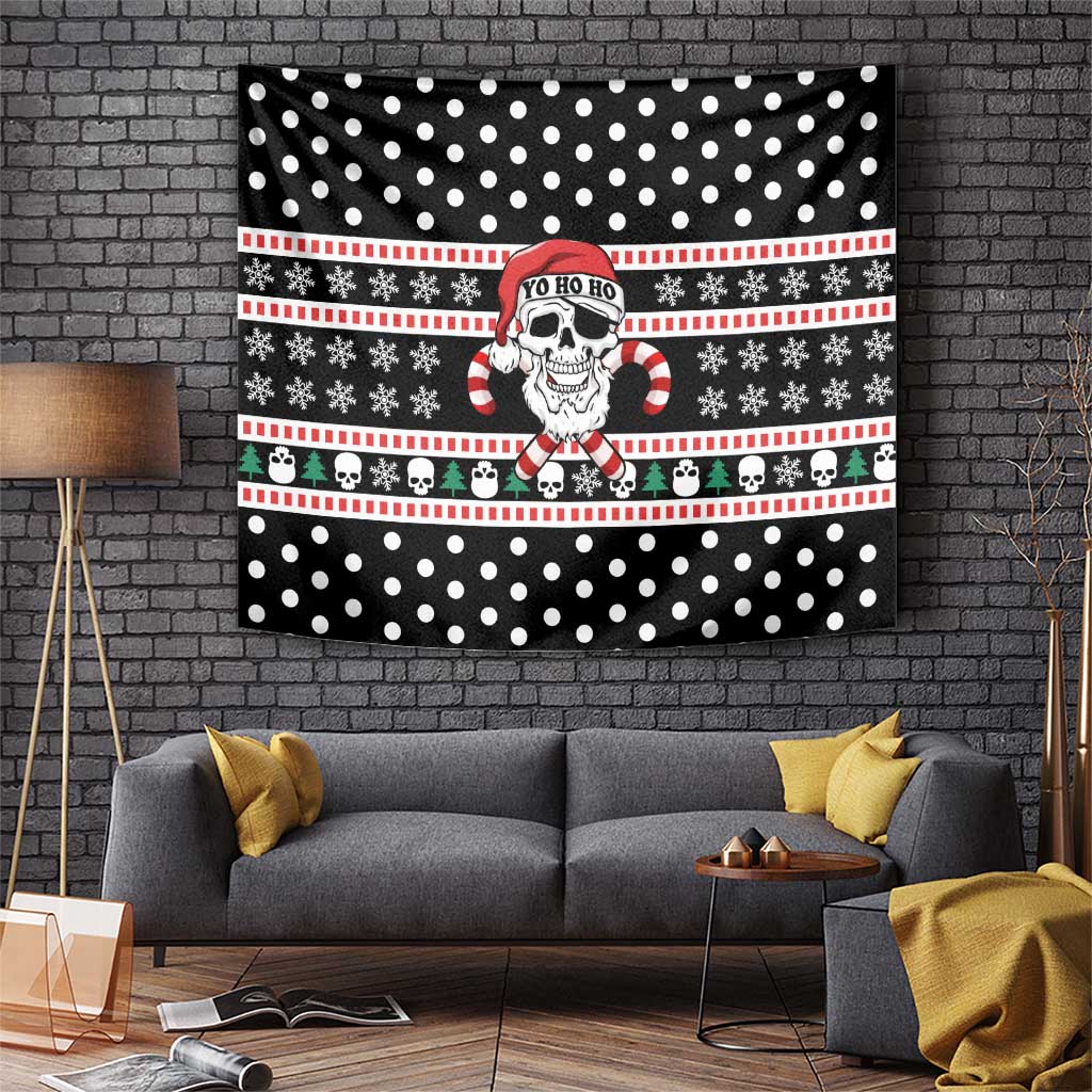 Skull Creepmas Christmas Yall Christmas Tapestry Xmas Holiday Patterns - Wonder Print Shop
