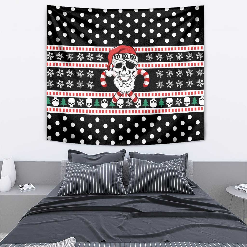 Skull Creepmas Christmas Yall Christmas Tapestry Xmas Holiday Patterns - Wonder Print Shop