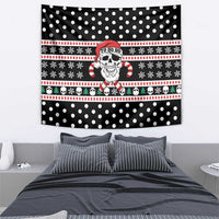 Skull Creepmas Christmas Yall Christmas Tapestry Xmas Holiday Patterns - Wonder Print Shop