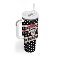 Skull Creepmas Christmas Yall Christmas Tumbler With Handle Xmas Holiday Patterns - Wonder Print Shop