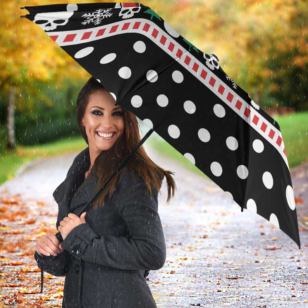 Skull Creepmas Christmas Yall Christmas Umbrella Xmas Holiday Patterns - Wonder Print Shop
