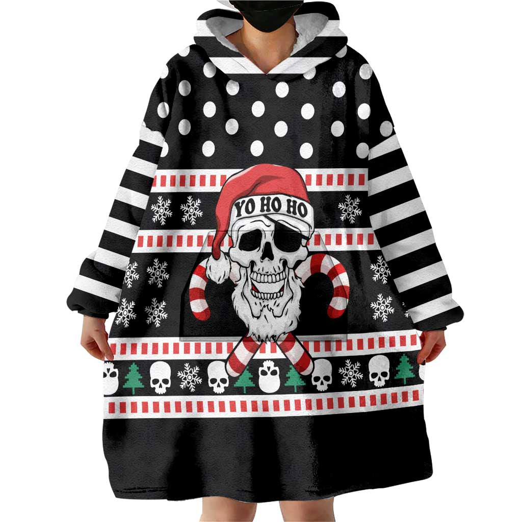 Skull Creepmas Christmas Yall Christmas Wearable Blanket Hoodie Xmas Holiday Patterns - Wonder Print Shop