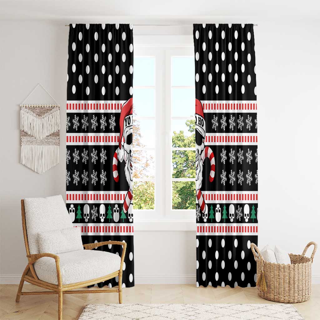 Skull Creepmas Christmas Yall Christmas Window Curtain Xmas Holiday Patterns - Wonder Print Shop
