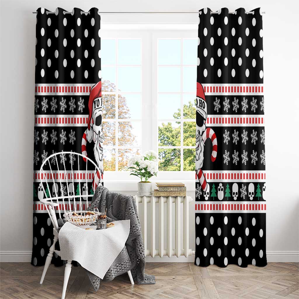 Skull Creepmas Christmas Yall Christmas Window Curtain Xmas Holiday Patterns - Wonder Print Shop