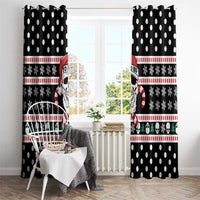 Skull Creepmas Christmas Yall Christmas Window Curtain Xmas Holiday Patterns - Wonder Print Shop