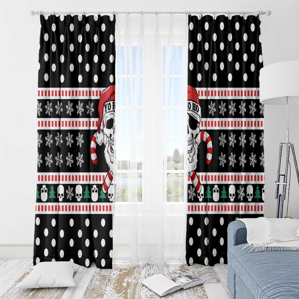 Skull Creepmas Christmas Yall Christmas Window Curtain Xmas Holiday Patterns - Wonder Print Shop