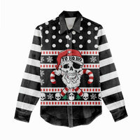 Skull Creepmas Christmas Yall Christmas Women Casual Shirt Xmas Holiday Patterns - Wonder Print Shop