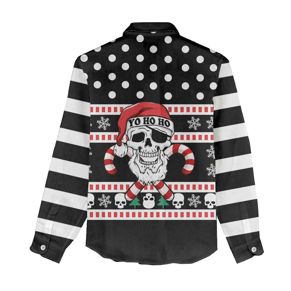 Skull Creepmas Christmas Yall Christmas Women Casual Shirt Xmas Holiday Patterns - Wonder Print Shop