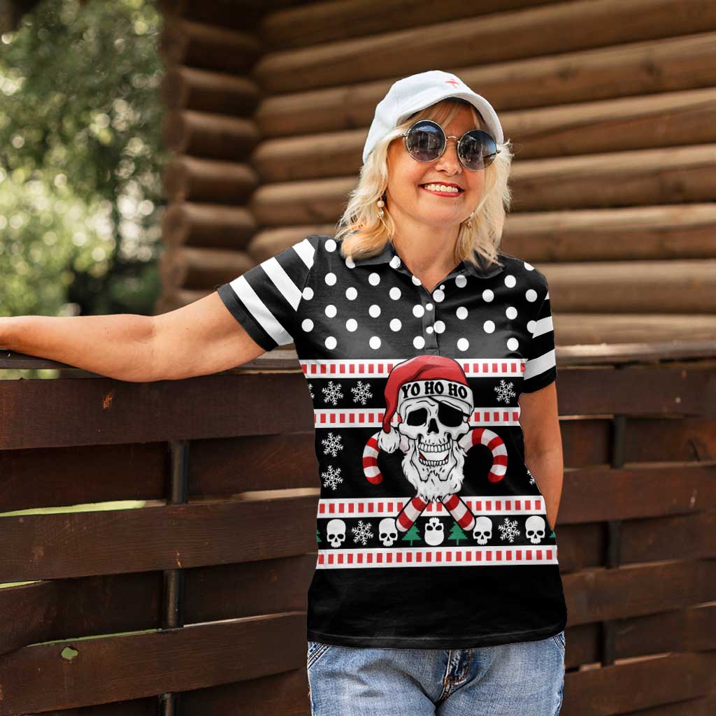 Skull Creepmas Christmas Yall Christmas Women Polo Shirt Xmas Holiday Patterns - Wonder Print Shop