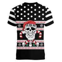 Skull Creepmas Christmas Yall Christmas Women V-Neck T-Shirt Xmas Holiday Patterns - Wonder Print Shop