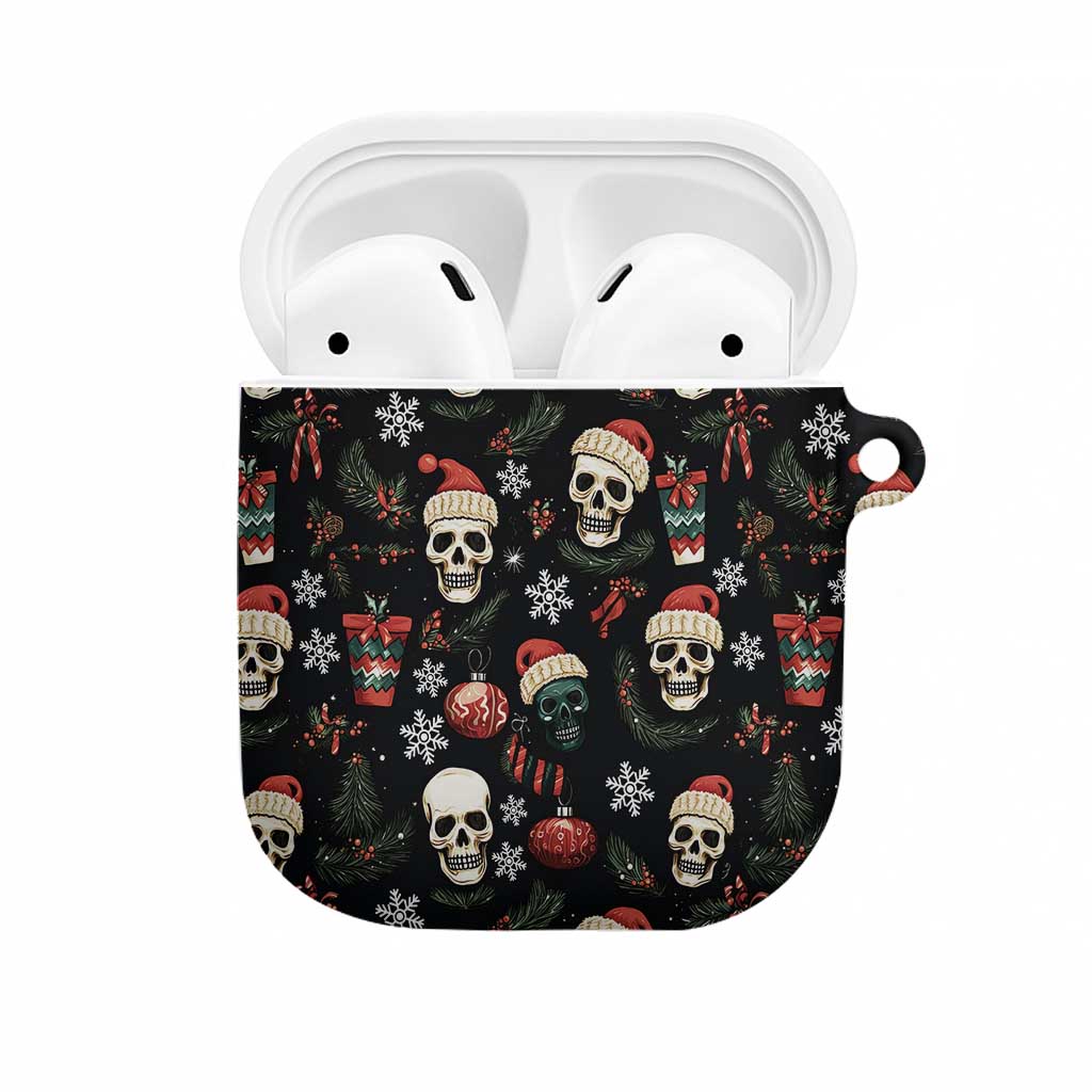 Skull Face Christmas AirPods Case Xmas Holiday Patterns - Wonder Print Shop