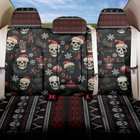 Skull Face Christmas Back Car Seat Cover Xmas Holiday Patterns - Wonder Print Shop