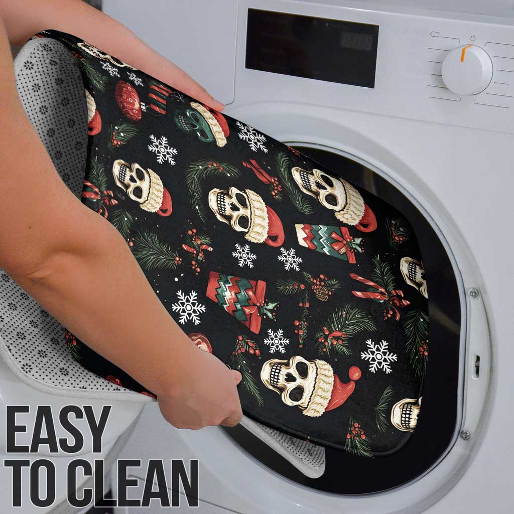 Skull Face Christmas Bathroom Set Xmas Holiday Patterns - Wonder Print Shop