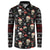 Skull Face Christmas Button Sweatshirt Xmas Holiday Patterns - Wonder Print Shop
