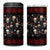 Skull Face Christmas 4 in 1 Can Cooler Tumbler Xmas Holiday Patterns - Wonder Print Shop