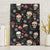 Skull Face Christmas Canvas Wall Art Xmas Holiday Patterns - Wonder Print Shop