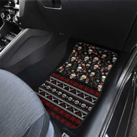 Skull Face Christmas Car Mats Xmas Holiday Patterns - Wonder Print Shop