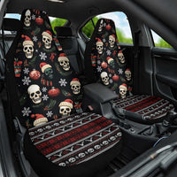 Skull Face Christmas Car Seat Cover Xmas Holiday Patterns - Wonder Print Shop